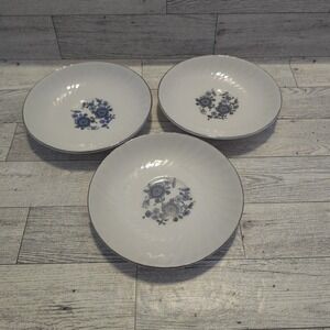 Enoch Wedgwood Royal Blue Ironstone 5.75" Bread Plate. Set Of 3